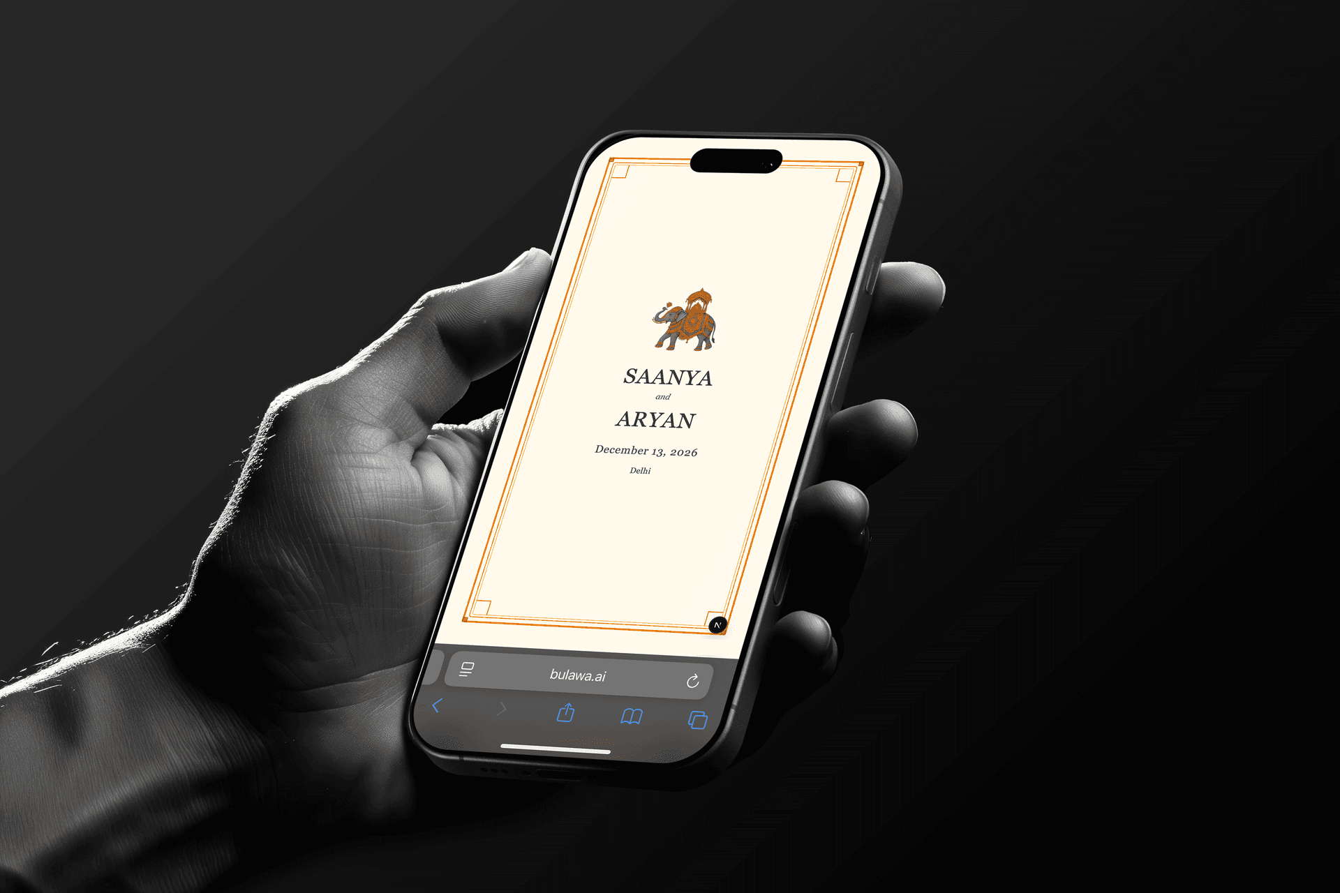 Eco-friendly digital wedding invitations